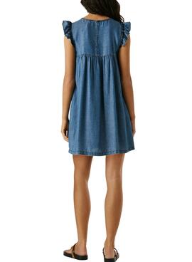 Robe Pepe Jeans Cindy bleue pour femme