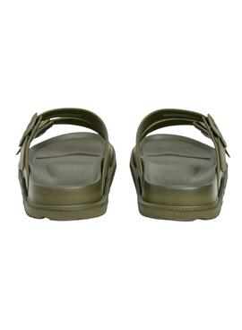 Sandales Pepe Jeans Ocean Brand vertes pour homme