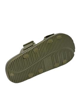 Sandales Pepe Jeans Ocean Brand vertes pour homme