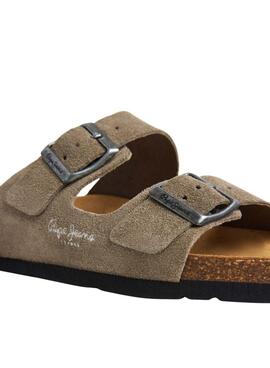 Sandales Pepe Jeans Oban beige pour homme