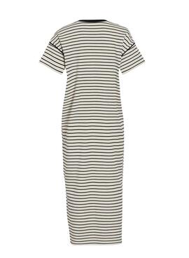 Robe Vila Sinny blanche et noire pour femme