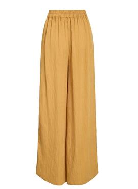 Pantalon Vila Loransa moutarde pour femme