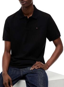 Polo Tommy Jeans Essential noir pour homme