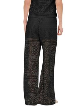 Pantalon Only Llian Lace noir pour femme