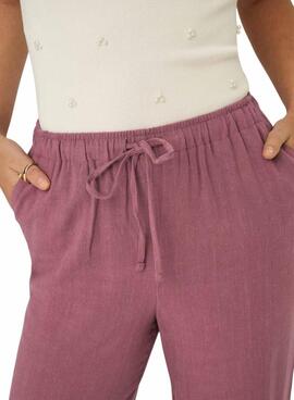 Pantalon Only Siesta rose pour femme