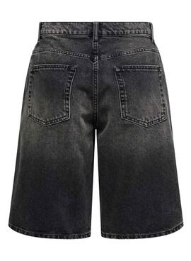 Short en jean Bermuda Only Mate noir pour femme