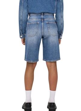 Short en jean Only Mate azul para mujer