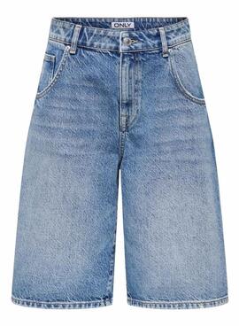 Short en jean Only Mate azul para mujer