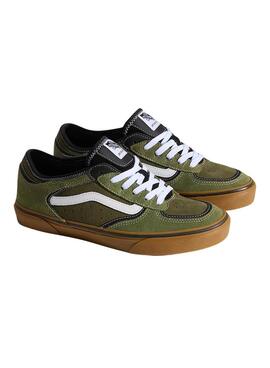 Chaussures Vans Rowley vertes pour homme