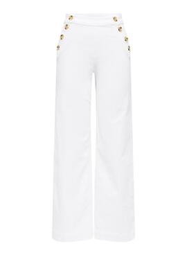 Pantalon en jean Only Madison blanc pour femme