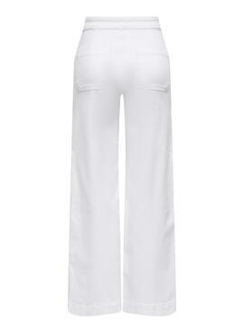 Pantalon en jean Only Madison blanc pour femme