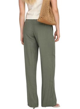 Pantalon Only Goa vert pour femme