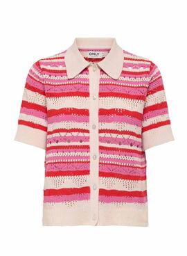 Polo Only Llula rose pour femme.
