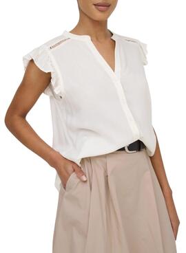 Blouse Only Rosella blanc pour femme