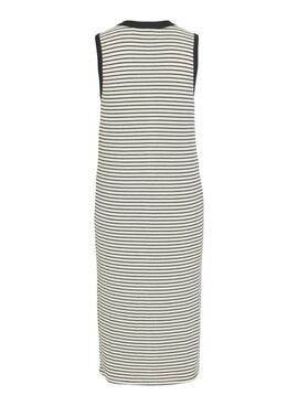 Robe Vila Vijolie à rayures noir et blanc pour femme