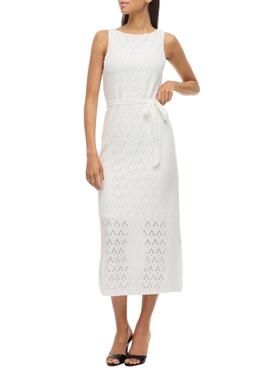 Robe blanche Vila Malina pour femme.