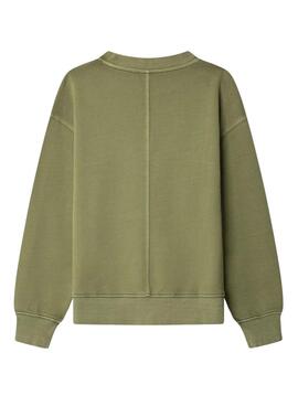 Sweatshirt Pepe Jeans William vert kaki pour garçon