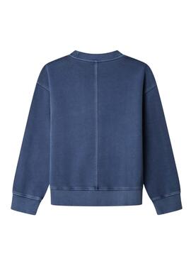 Sweatshirt Pepe Jeans William bleu indigo pour garçon