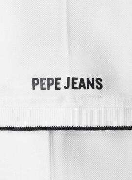 Polo Pepe Jeans Hayden basique blanc pour garçon