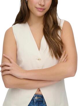 Gilet blanc Only Tila pour femme