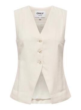 Gilet blanc Only Tila pour femme