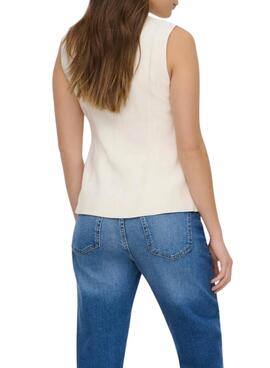 Gilet blanc Only Tila pour femme