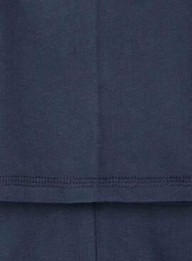 T-shirt Pepe Jeans Carter imprimé logo bleu marine pour garçon