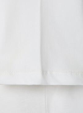 T-shirt Pepe Jeans Joshua logo blanc cassé pour garçon