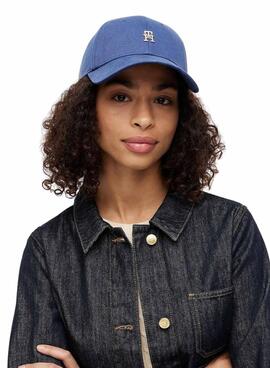 Casquette Tommy Hilfiger Elevated Chic bleue pour femme