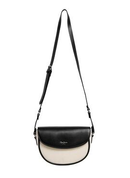 Sac à main Pepe Jeans Crisha blanc et noir pour femme
