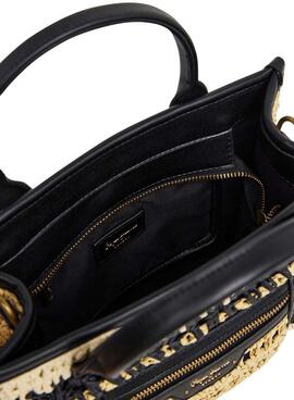 Sac Pepe Jeans Zadie beige et noir pour femme