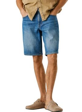 Bermudes Pepe Jeans Camden bleues pour homme.