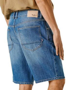 Bermudes Pepe Jeans Camden bleues pour homme.