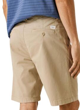 Shorts Pepe Jeans chino beige pour homme