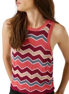 Top Pepe Jeans Kasha rose pour femme