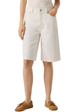 Bermudes Pepe Jeans Lexa blanc pour femme