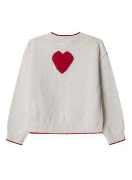 Maillot Pepe Jeans Florence blanc pour fille