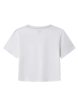 T-shirt Pepe Jeans Giana blanc pour fille