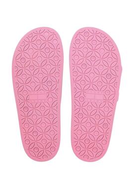Sandales Tommy Jeans Confort Jelly avec boucles roses pour femmes