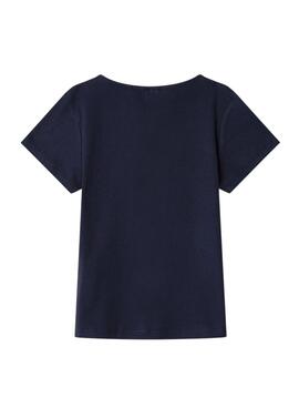 T-shirt Pepe Jeans Angy bleu marine pour fille