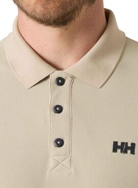 Polo Helly Hansen Driftline beige pour homme.