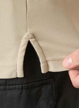 Polo Helly Hansen Driftline beige pour homme.