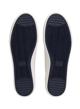 Sneakers en cuir Tommy Jeans Archive avec logo blanc pour homme