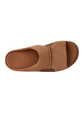 Sandales UGG Goldenstar Hi Cutout Slide Chestnut pour femme.