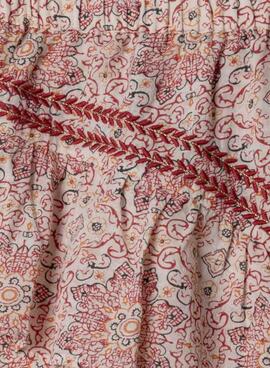 Shorts Pepe Jeans Hella imprimé floral pour fille.