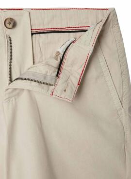 Bermudes Pepe Jeans Alexander beige pour enfant.