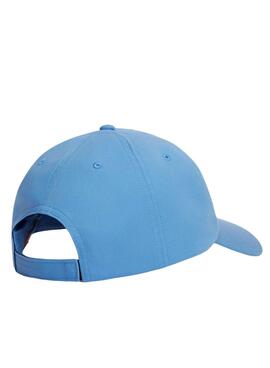 Casquette Tommy Jeans Linear Logo bleue pour homme