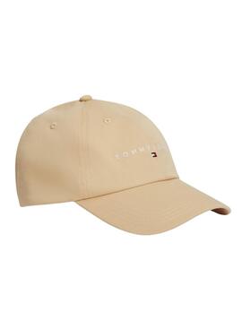 Casquette Tommy Jeans Linear Logo beige pour homme