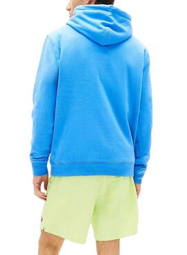 Sweat-shirt Tommy Jeans Linear Logo bleu pour homme