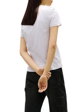 T-shirt Tommy Jeans Bubble gris pour femme